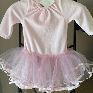 Mud Pie -soft pink velour and tulle dress with Angel wings on the back 3-6 mths